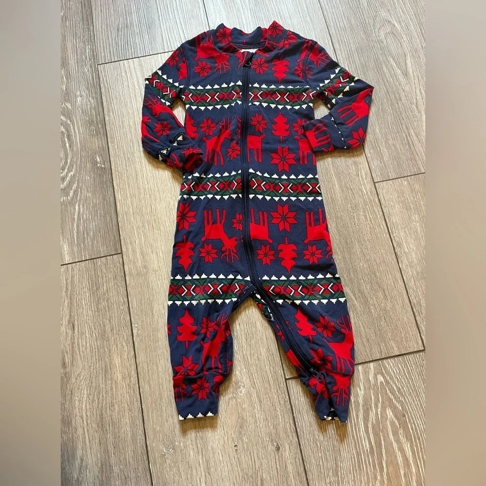 Holiday HannaSoft™ Sleeper Dear Deer Onesie Pj 6-12 Mo